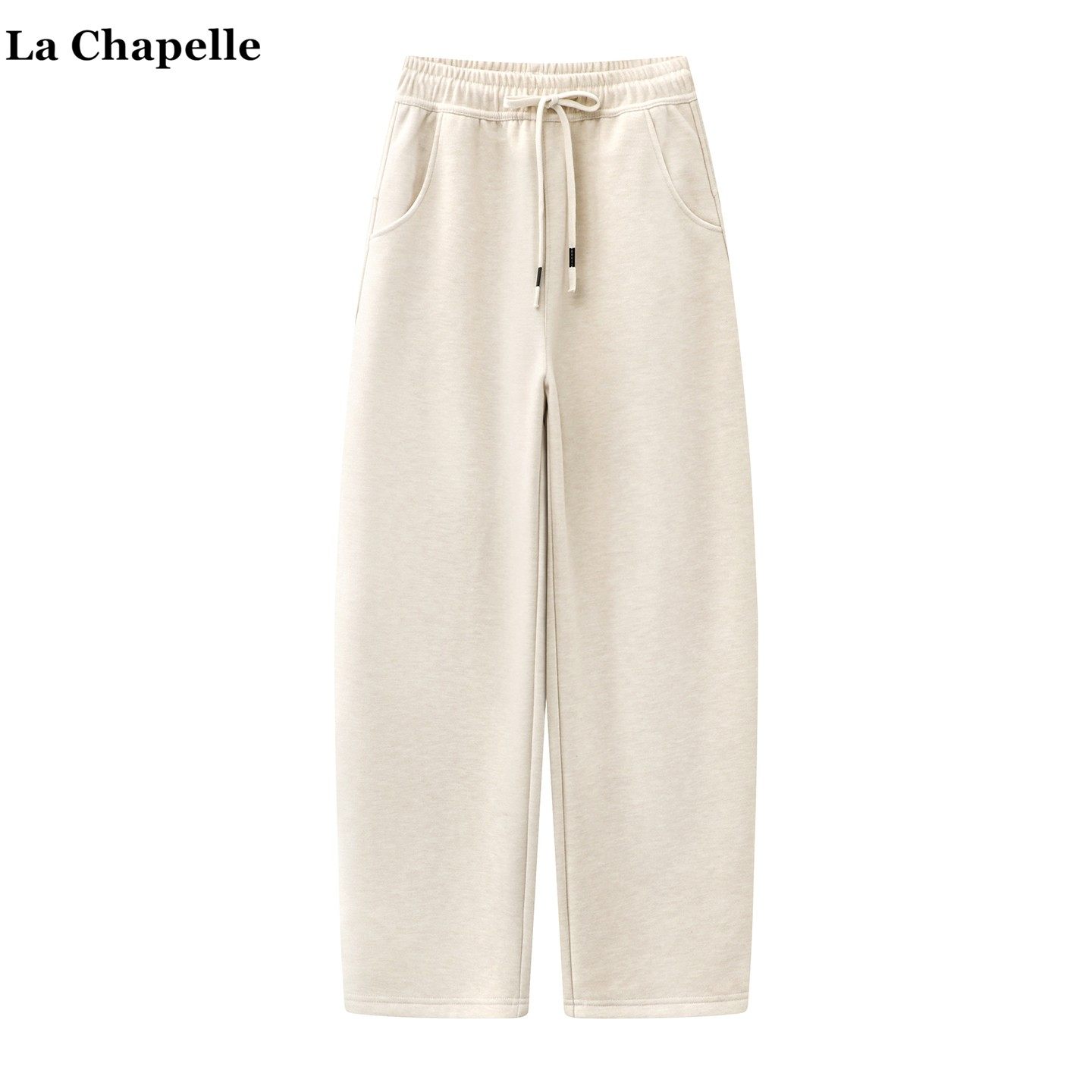 拉夏贝尔/La Chapelle高腰显瘦加厚阔腿裤女秋冬新款显瘦弯刀裤子,女装/女士精品,休闲裤,淘宝优惠券,粉丝福利购,淘宝优惠卷