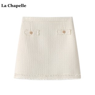 高级感气质A字短裙 Chapelle小香风半身裙女秋冬新款 拉夏贝尔