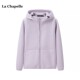 Chapelle冬季 新款 拉夏贝尔 连帽摇粒绒外套女加绒加厚开衫 上衣