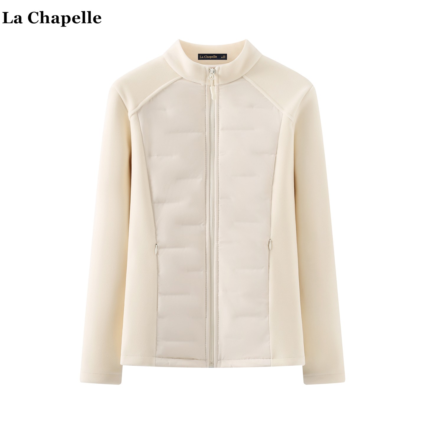 拉夏贝尔/La Chapelle摇粒绒保暖小蛮腰外套女冬季新款户外抓绒衣