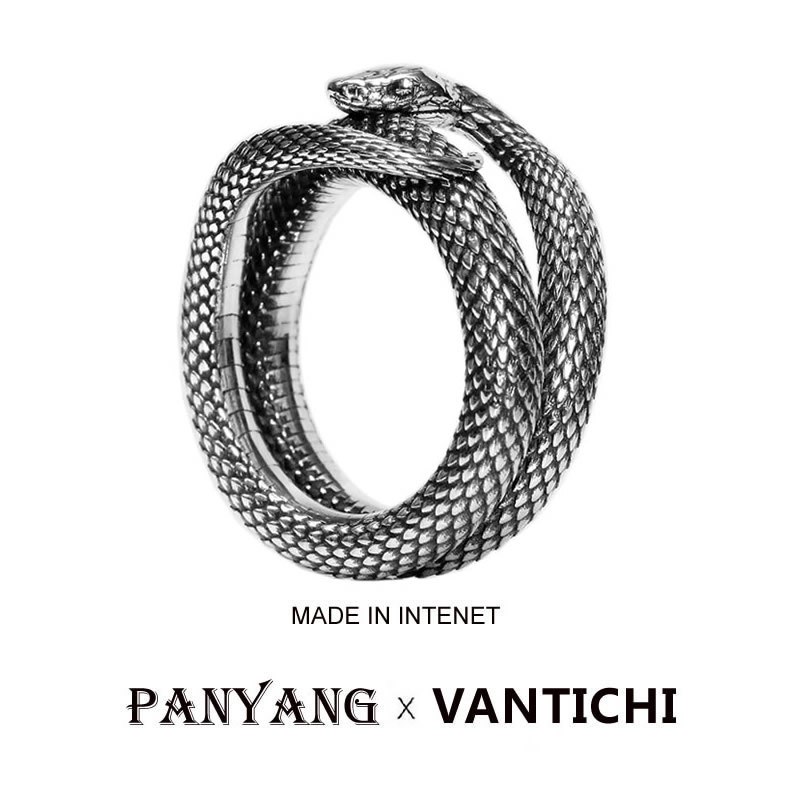 VANTICHI原创正品高级纯银蛇戒指