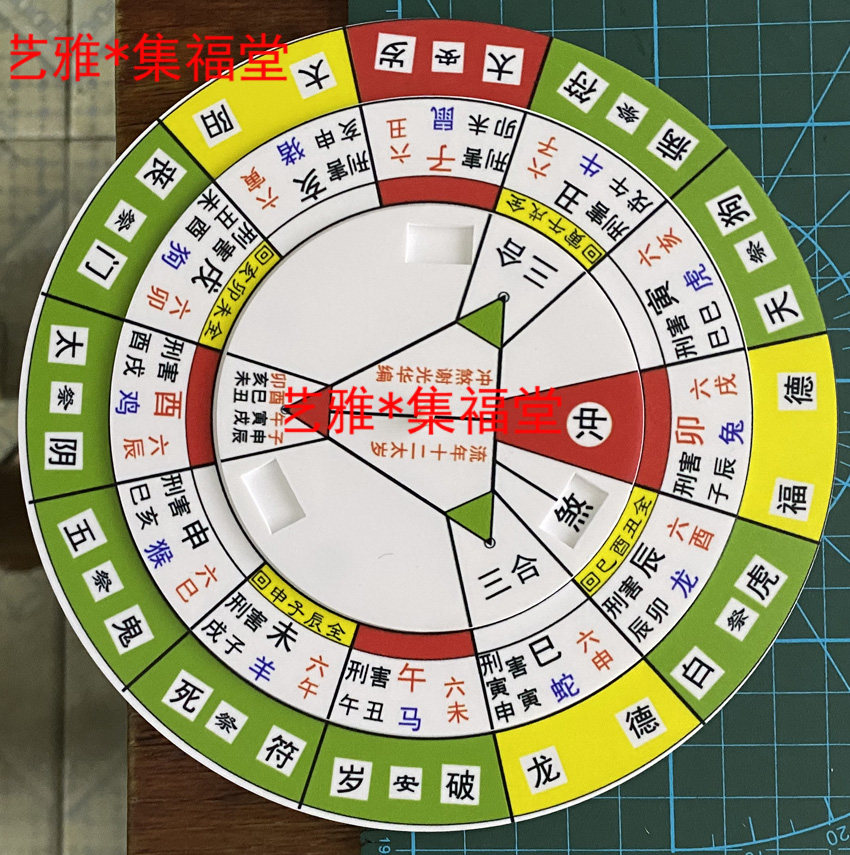 本命年蛇年马年羊年太岁转盘 属装饰摆件