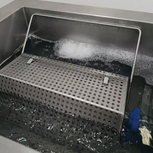 单槽滚筒超声波清洗机工厂五金件去油去锈塑料角件三通配件清洗器
