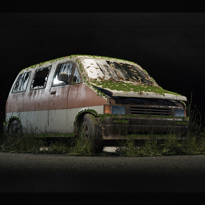 UE4虚幻5 Procedural Vehicles - Four Pack 程序化废弃车辆模型