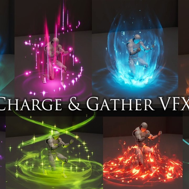 UE5虚幻5.7 Charge and Gather VFX 充电和收集视觉特效