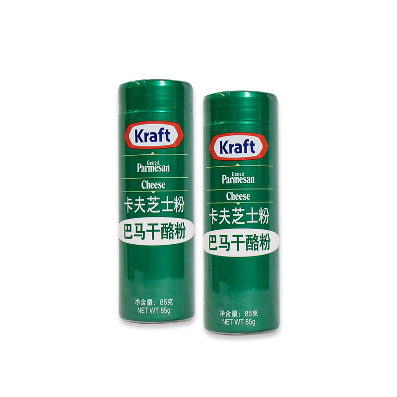两罐包邮 烘焙原料 中文卡夫芝士粉85g 纯巴马臣奶酪粉披萨意大利