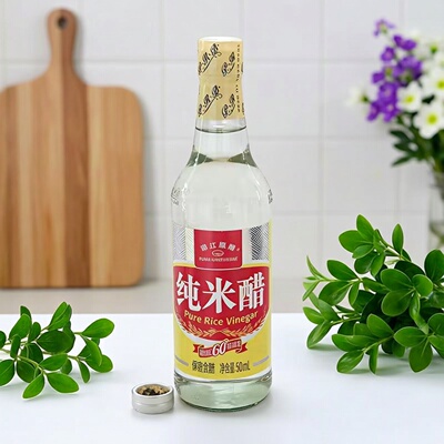珠江桥纯米醋500ML*12瓶白醋