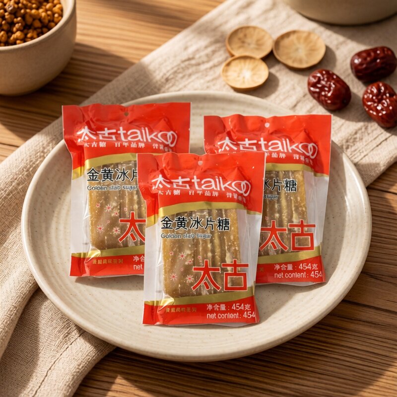 包邮3包装太古黄金片糖454gX3 冰片糖糕饼甜汤圆品餐饮佐料调味料