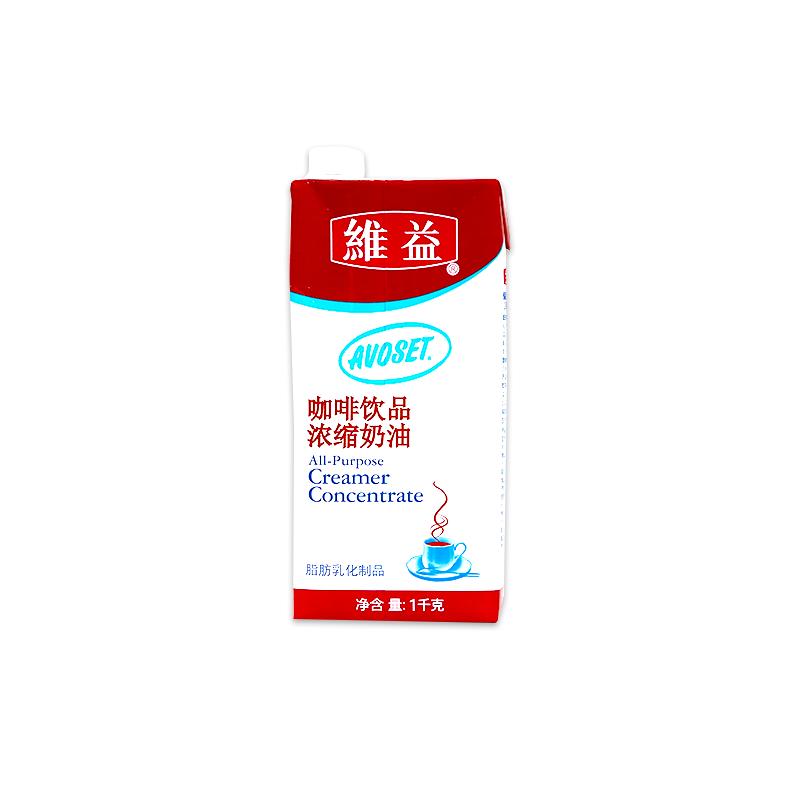 维益爱护牌咖啡用浓缩植脂奶油1L