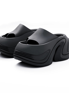 CHINCHIN官方原创设计师鞋履｜厚底高跟夹趾拖鞋