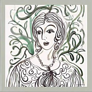 CHINCHIN官方原创｜龙荻XCHINCHIN联名创意抽象复古印花丝巾