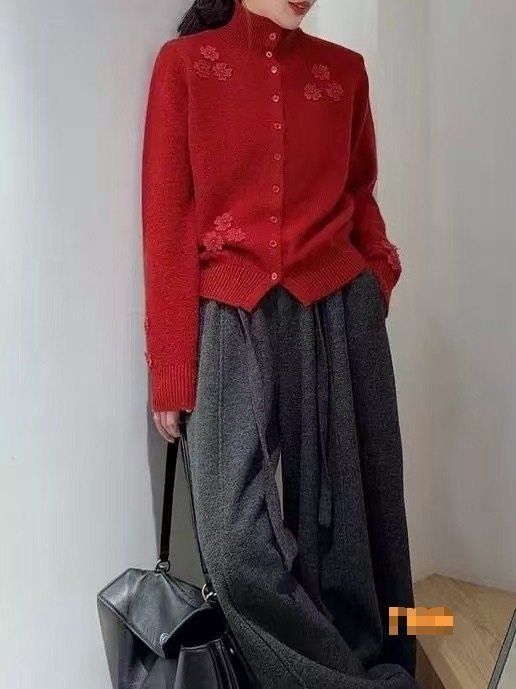 2025秋冬新款半高领羊毛衫女宽松显瘦毛衣针织衫打底衫上衣女