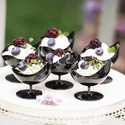 60mL高脚塑料一次性椅子杯甜品杯