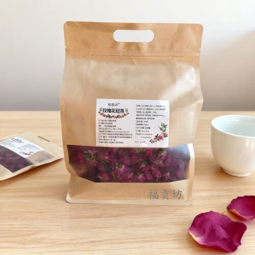 平阴玫瑰花冠茶重瓣红玫瑰