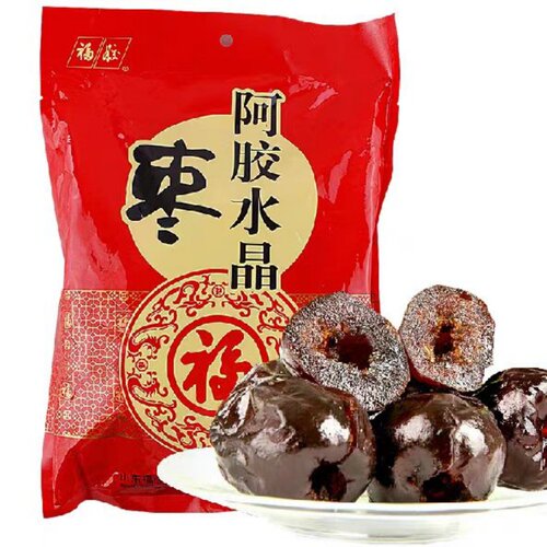 独立包装香甜可口阿胶水晶枣福牌