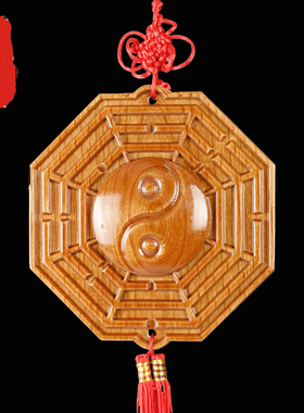 化解入户门对阳台穿堂风桃木八卦