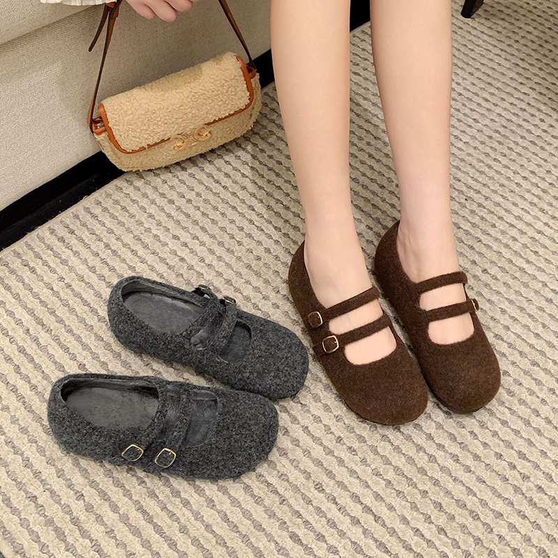 小码内增高毛毛鞋313233玛丽珍鞋