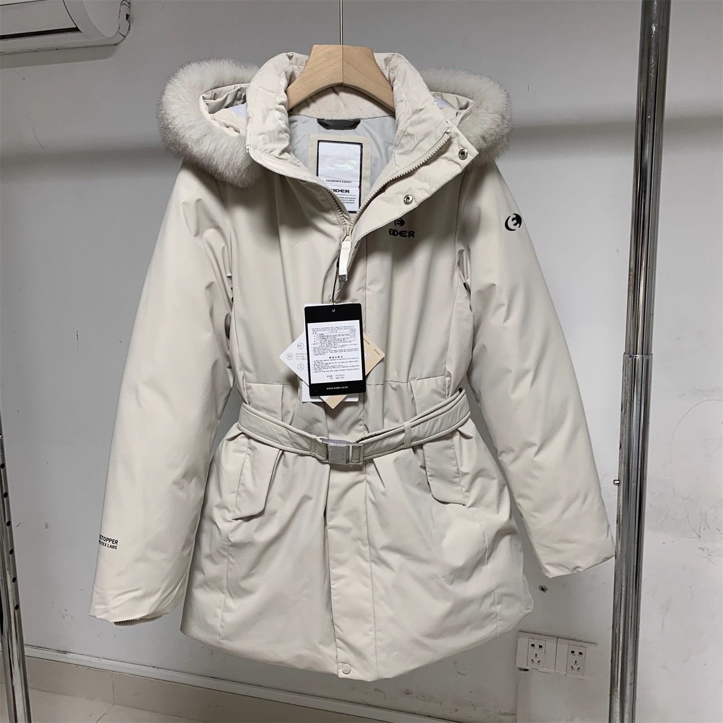 【张元英同款】实拍正品2025冬新中长款派克鹅绒羽绒服女收腰加厚