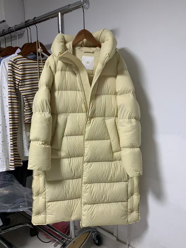 【江南】实拍专柜正品2025冬新款连帽长款鹅绒羽绒服中长款显瘦女