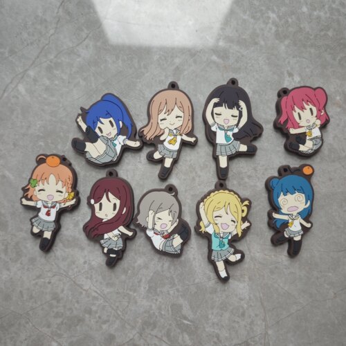 日单散货橡胶挂件现货动漫周边 lovelive 水团 Aquarius