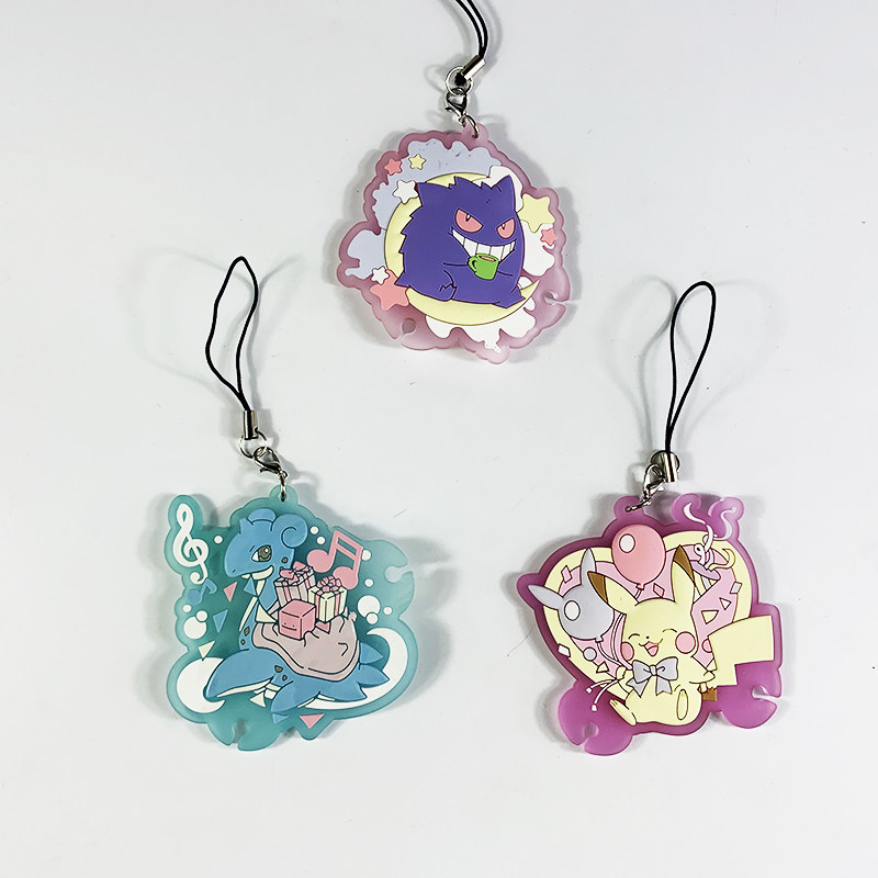 皮卡丘宠物小精灵宝可梦神奇宝贝散货橡胶挂件伊布口袋妖怪乘龙