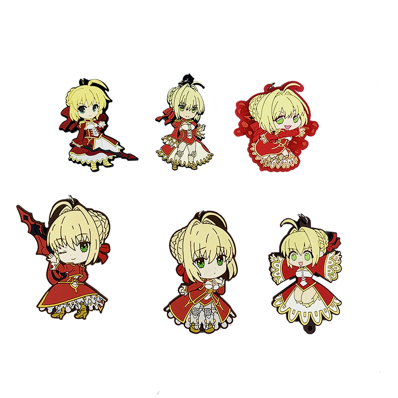 Fate FSN saber fgo橡胶挂件散货尼禄红A卫宫士郎远坂凛库丘林