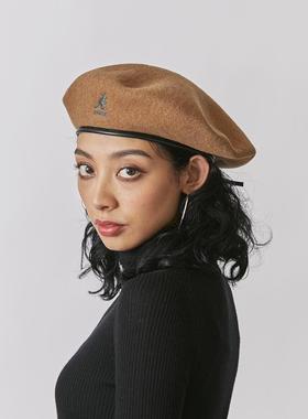 Kangol Wool Big Monty Beret袋鼠新款羊毛男女贝雷帽画家毛帽子