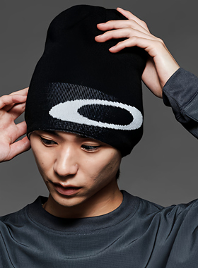 Oakley Ellipse Beanie 欧克利大椭圆拼色秋冬保暖无檐针织冷帽