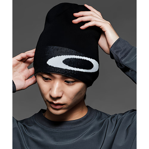 欧克利大椭圆拼色保暖针织冷帽