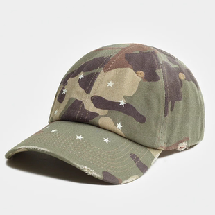 Cap巴西品牌新款 Camo 鸭舌帽水洗破坏迷彩棒球帽 Mesh Piet