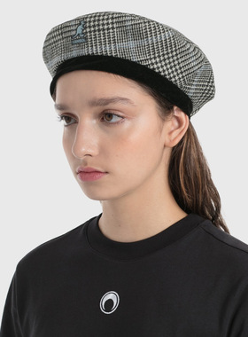 Kangol Show Your Teeth Beret袋鼠新款格纹贝雷帽 男女帽子