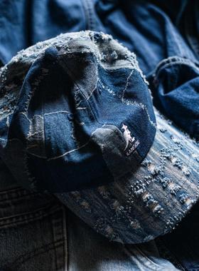 Kangol Denim Mashup Baseball袋鼠春夏牛仔丹宁拼接棒球帽鸭舌帽