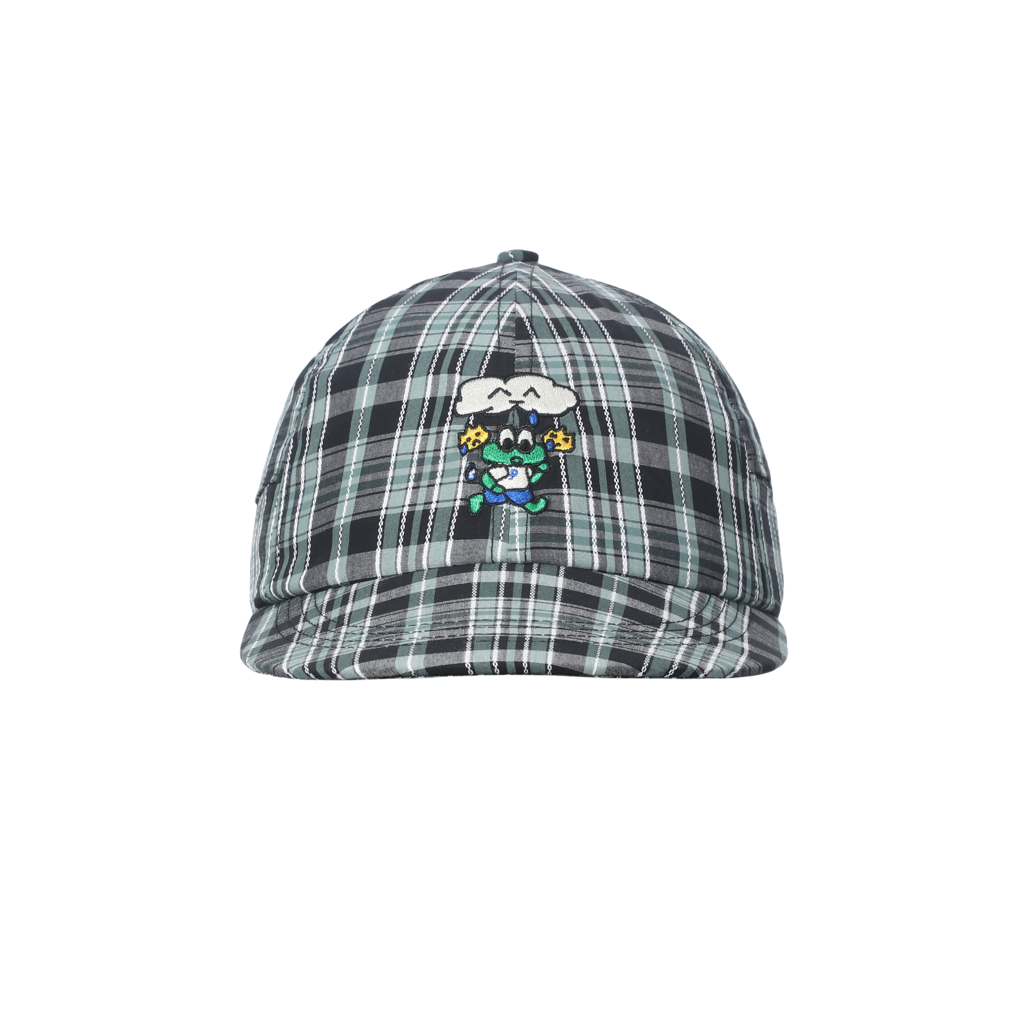 PuffFrog Plain baseball泡芙蛙趣味图案拼接格纹棒球帽
