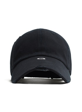 PIET x Oakley Nano Logo Studded 联名做旧破坏黑色棒球帽