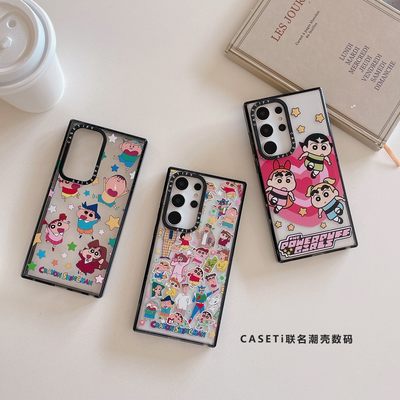 CASE 联名蜡笔小新玩具总动员黑王蛇适用三星GalaxyS24Ultra手机壳SamsungS23+过马路小鬼S22Ultra防摔保护套