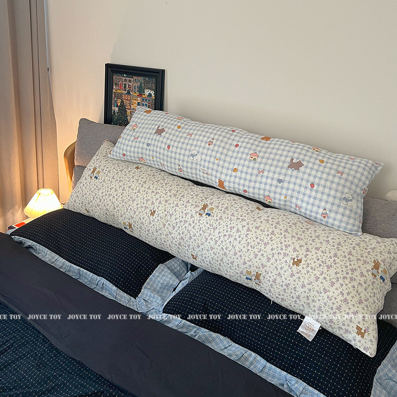 全棉双层纱A类长条抱枕睡觉床头专用靠枕夹腿神器靠背枕头宿舍女,居家布艺,床头靠垫,淘宝优惠券,粉丝福利购,淘宝优惠卷