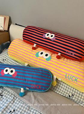 可爱表情长条抱枕女生睡觉专用夹腿客厅沙发家用孕妇侧睡床头靠枕