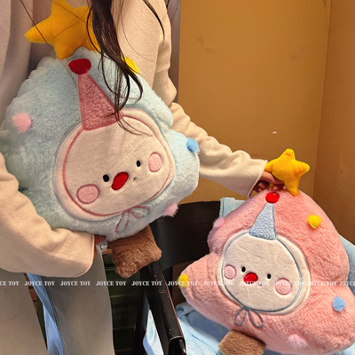 可爱星星雪人抱枕毯二合一被子两用办公室午睡枕学生宿舍靠枕毯