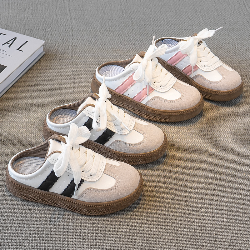 儿童拖鞋防滑包头凉拖2025春秋新款男童鞋子中大童板鞋女童休闲鞋