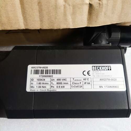 BECKHOFF倍福电机AM237M-0020全新原装如图实拍