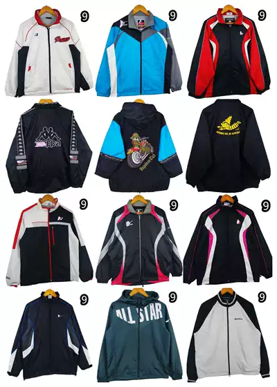 Vintage Collectible Retro Trendy Sports Casual Street Hip-Hop Color-Block Embroidered Baseball Jacket 9