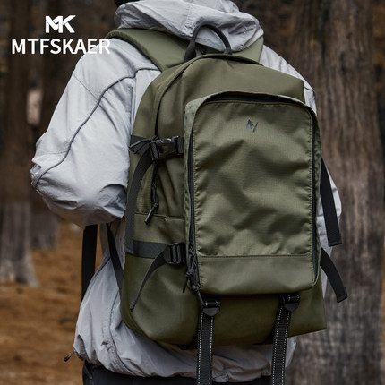 香港MTFSKAER轻便男士双肩包新款户外登山包学生书包旅行背包女