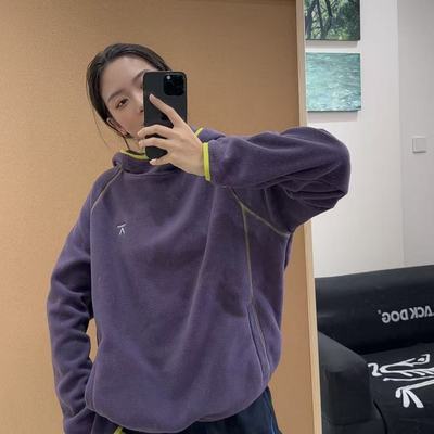 降温啦！】秋冬保暖神器单穿叠穿摇粒绒连帽卫衣宽松上衣男女