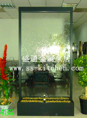 欧式风喷泉隔断加湿器流水摆件