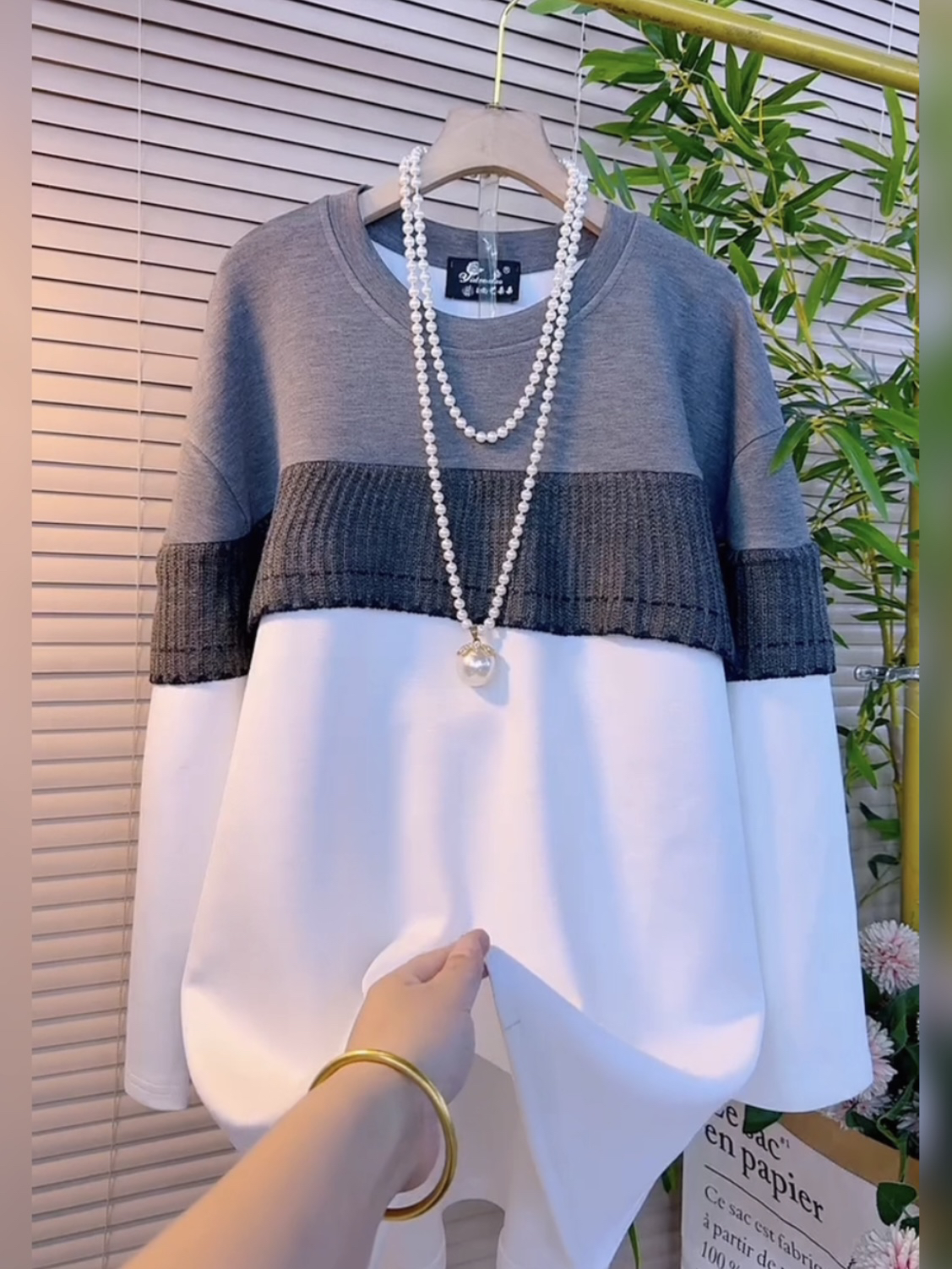 秋冬大码卫衣渐变色超洋气遮肉大衫中长款减龄气质打底衫宽松上衣