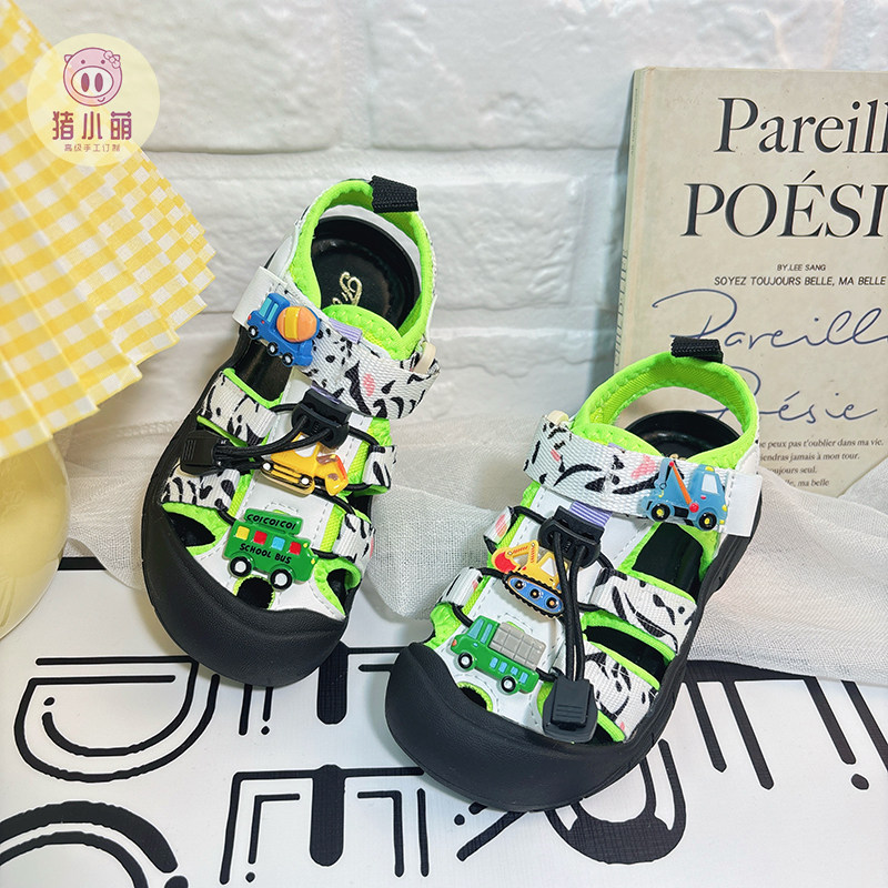 男童小汽车凉鞋儿童中大童夏季夏款包头鞋子2026新款夏天运动轻便