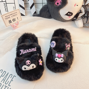 儿童卡通棉拖鞋女童秋冬室内防滑2025年新款女款女孩冬季可爱鞋子