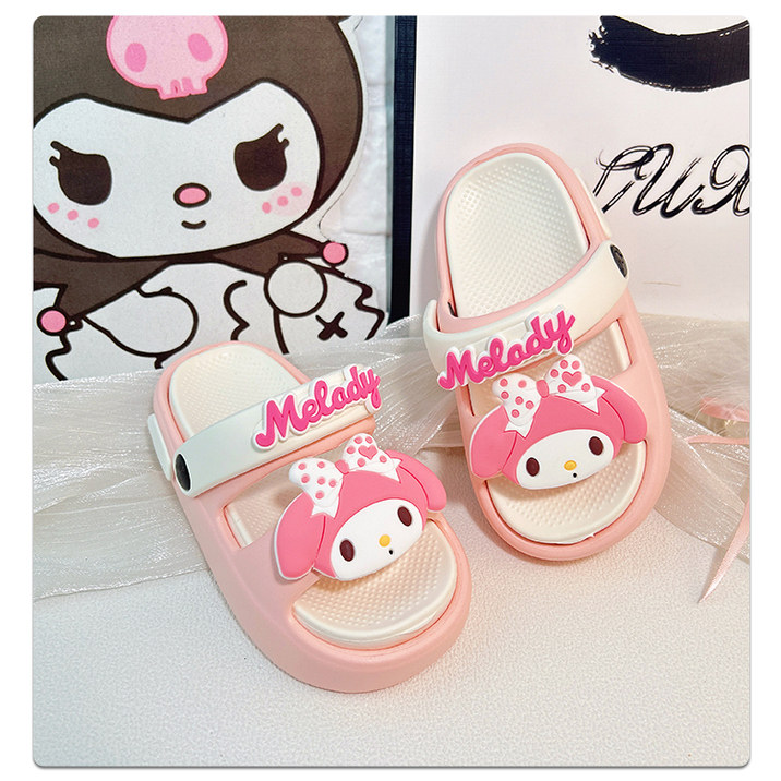 女童可爱一字拖幼儿童外出户外沙滩拖鞋女孩时尚防滑外穿时尚居家