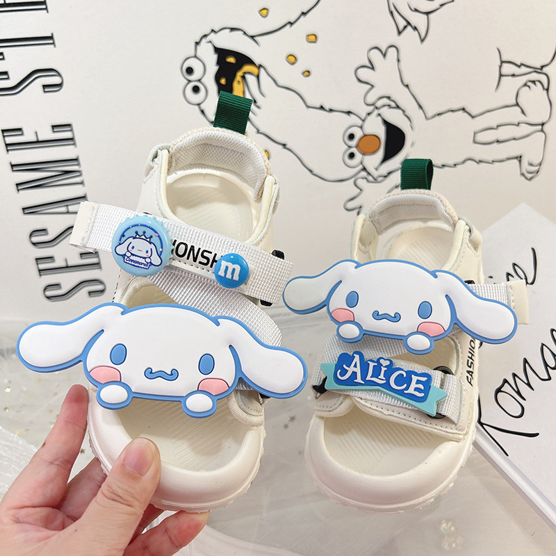 儿童百搭不累脚白色运动凉鞋女孩鞋子女夏天宝宝2025夏季新款高级