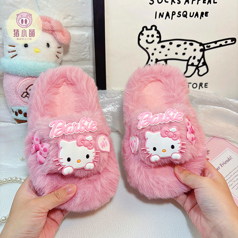 女童棉拖鞋子可外穿洋气儿童防滑可爱搞怪轻便款高颜值2025新款冬